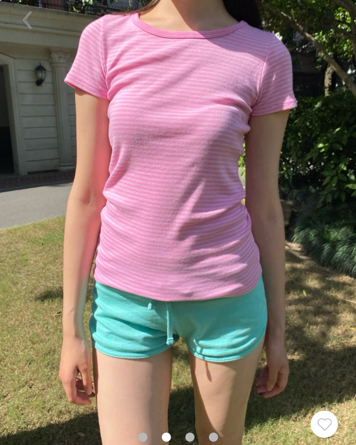 BRANDY Hailie Striped Top- PINK