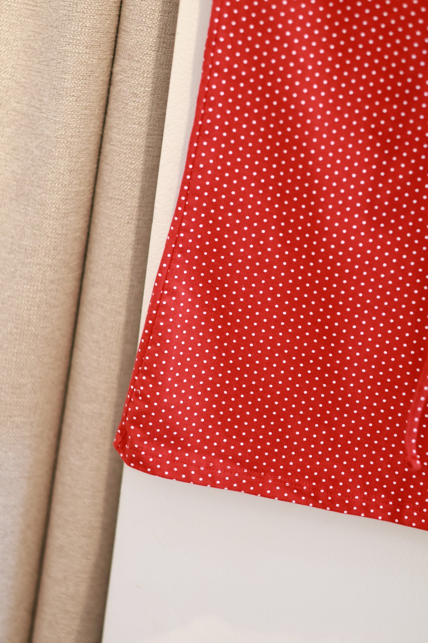 BRANDY Amelia Polka Dot Top - Red / S