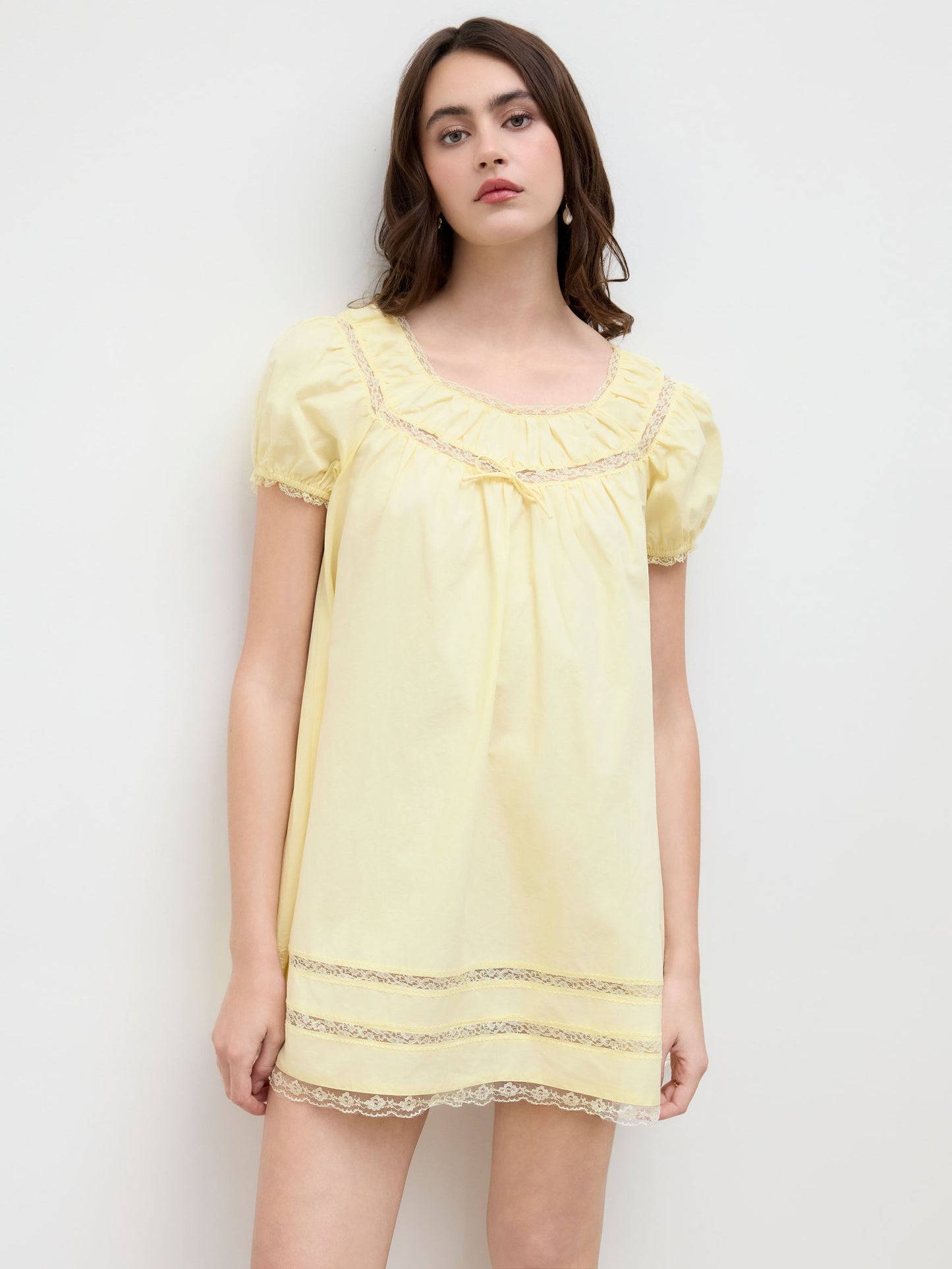 CIDER MINI YELLOW DRESS