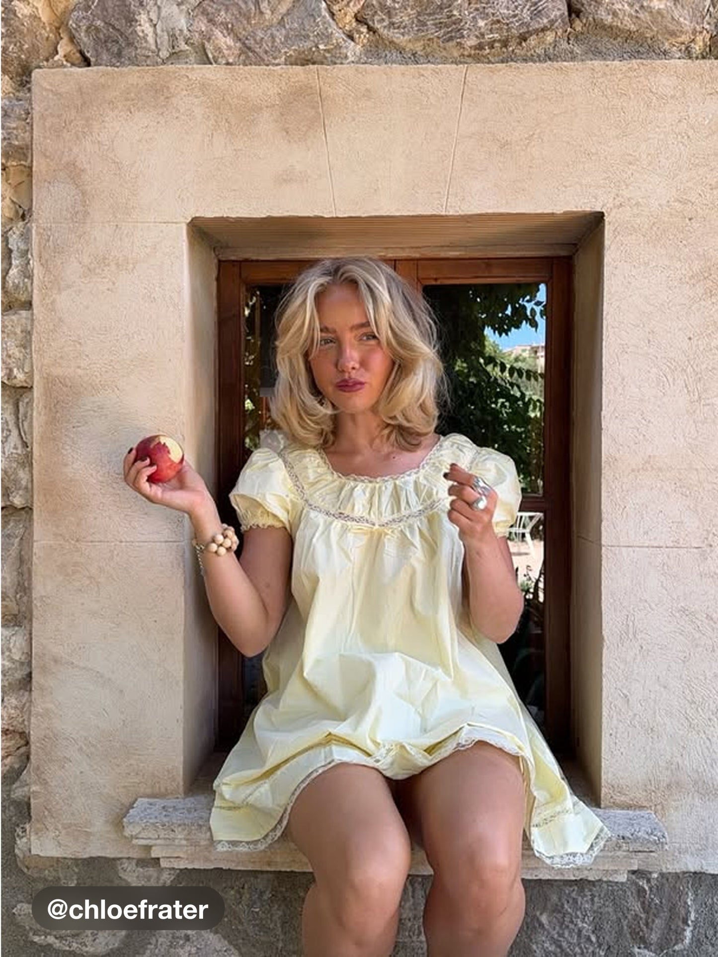 CIDER MINI YELLOW DRESS