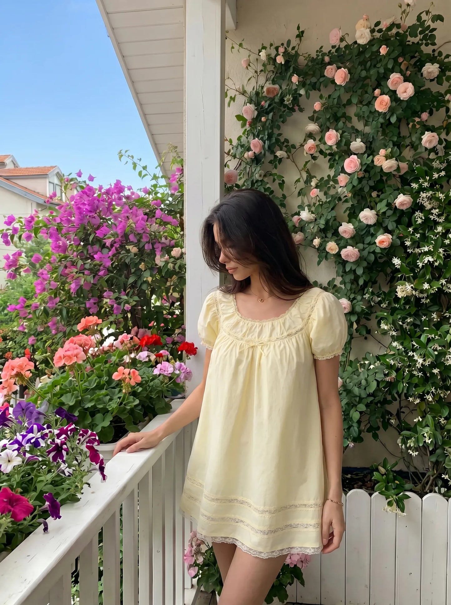 CIDER MINI YELLOW DRESS