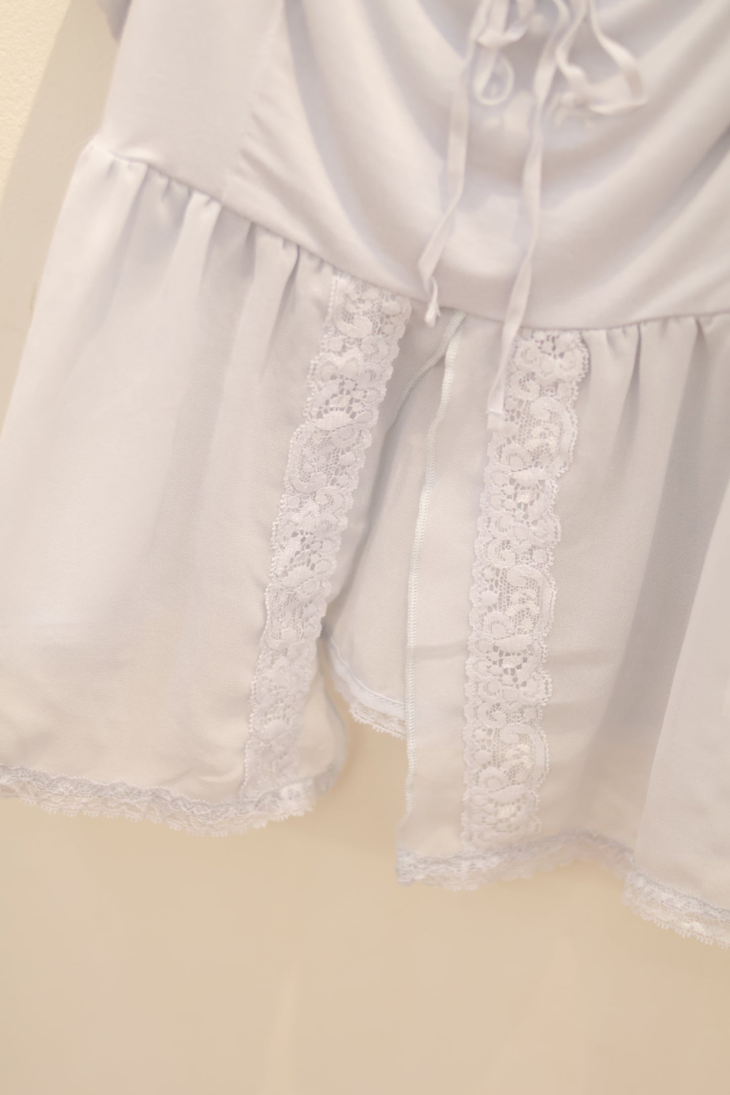 BRANDY Holly Lace Top- BABY BLUE