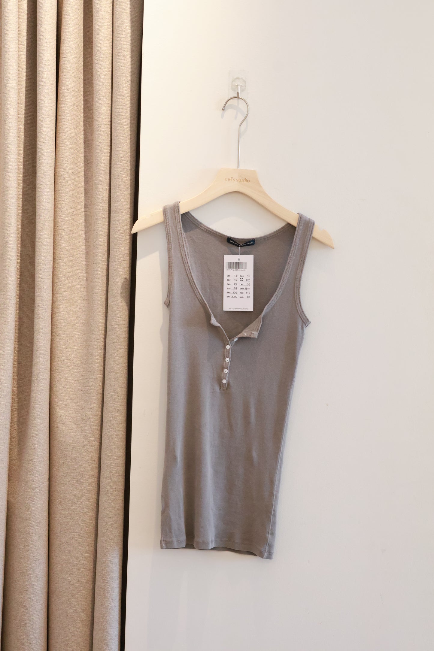BRANDY Dails Tank- cement gray