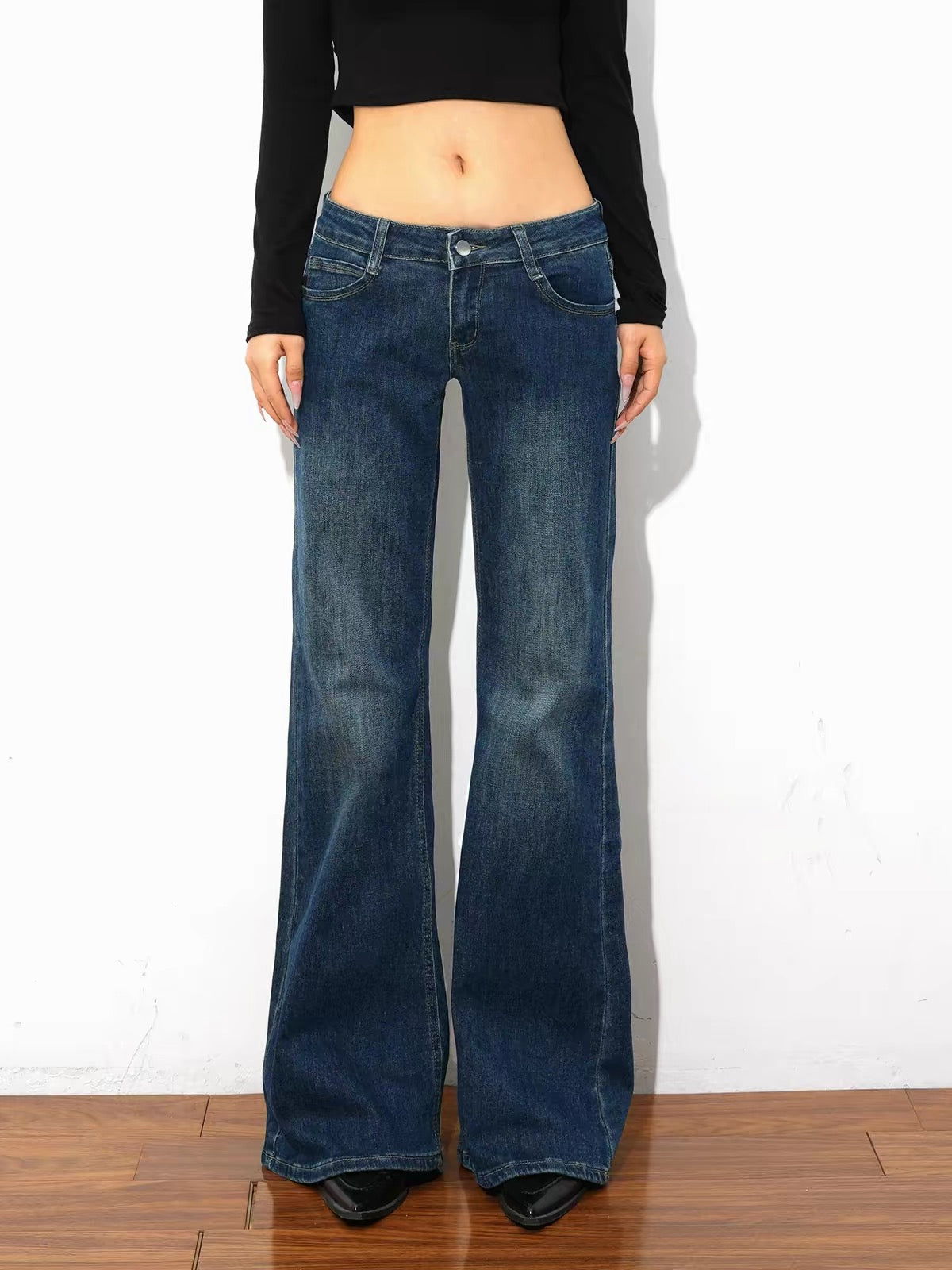 @SOHOT Low Waist Cement Grey Jeans