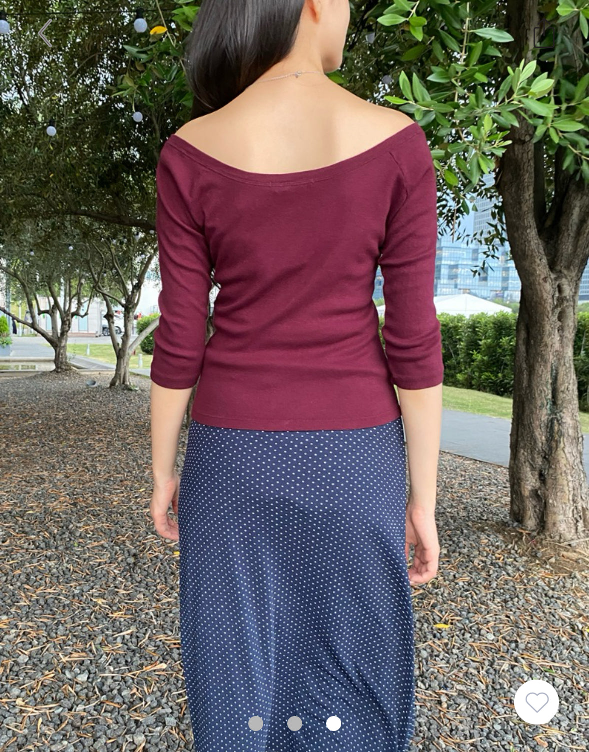 BRANDY Martha Top  -RED