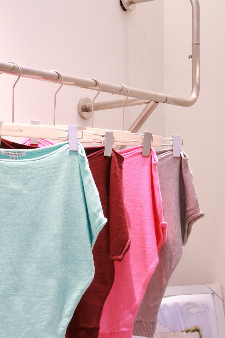 NUDETHELABEL BOATNECK KNIT TOP