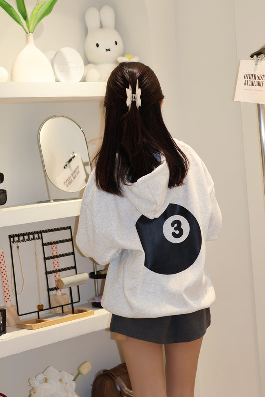 8ball gray hoodie