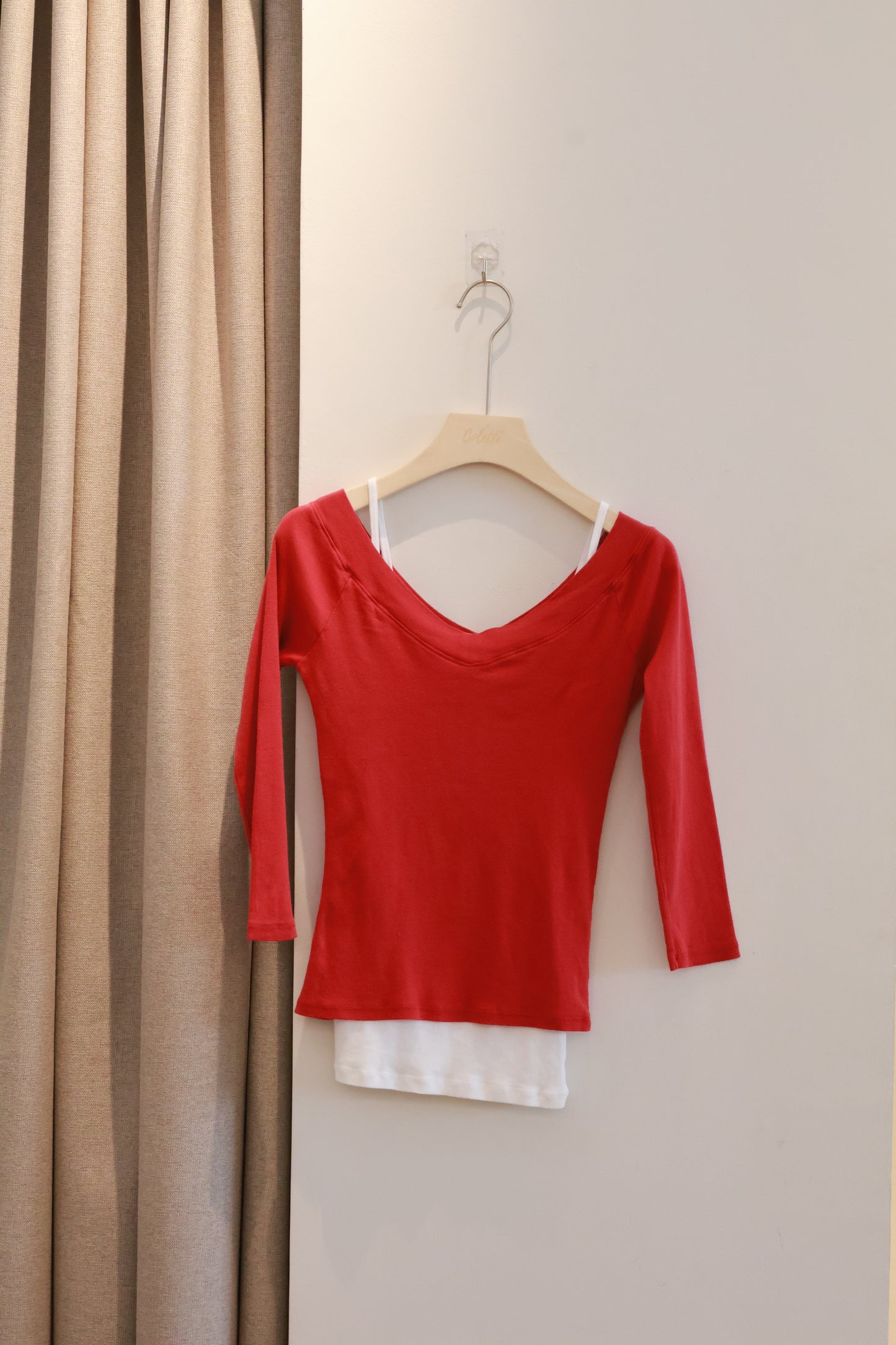 BRANDY Amira Top  -RED