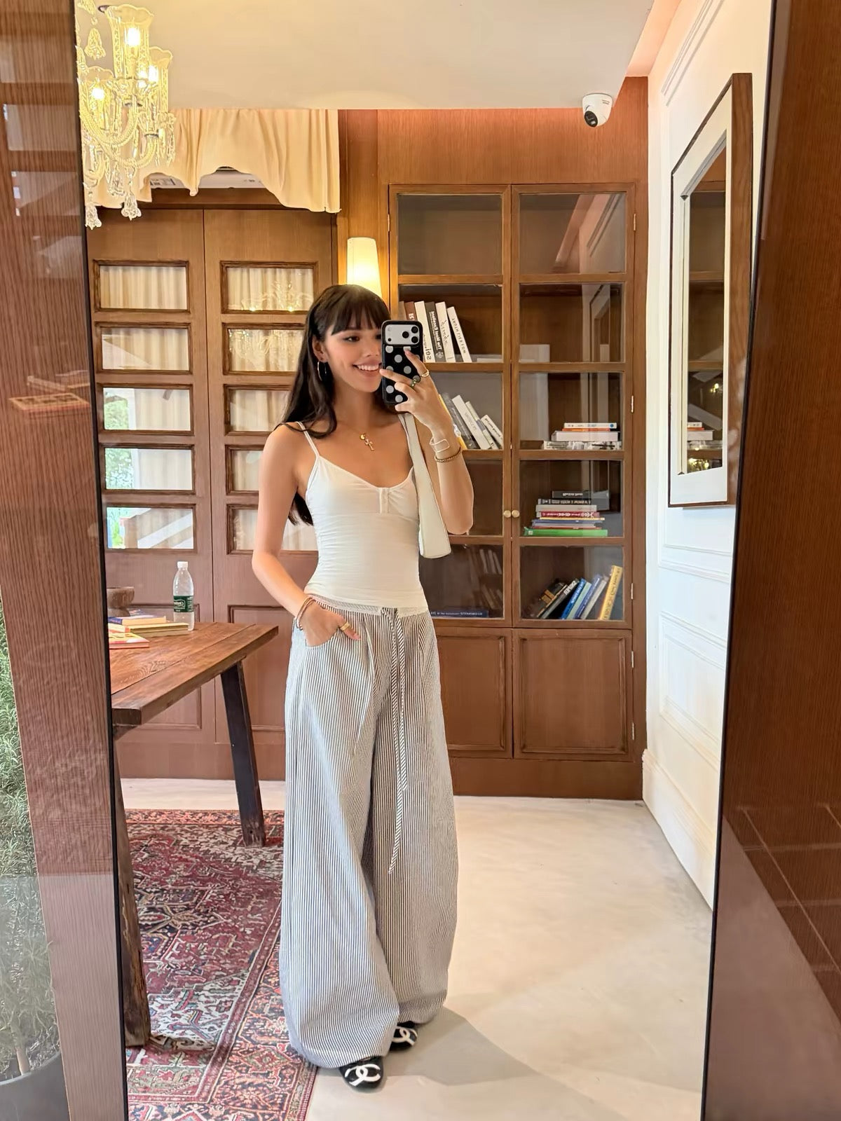 AUD Striped Wide Leg Pants