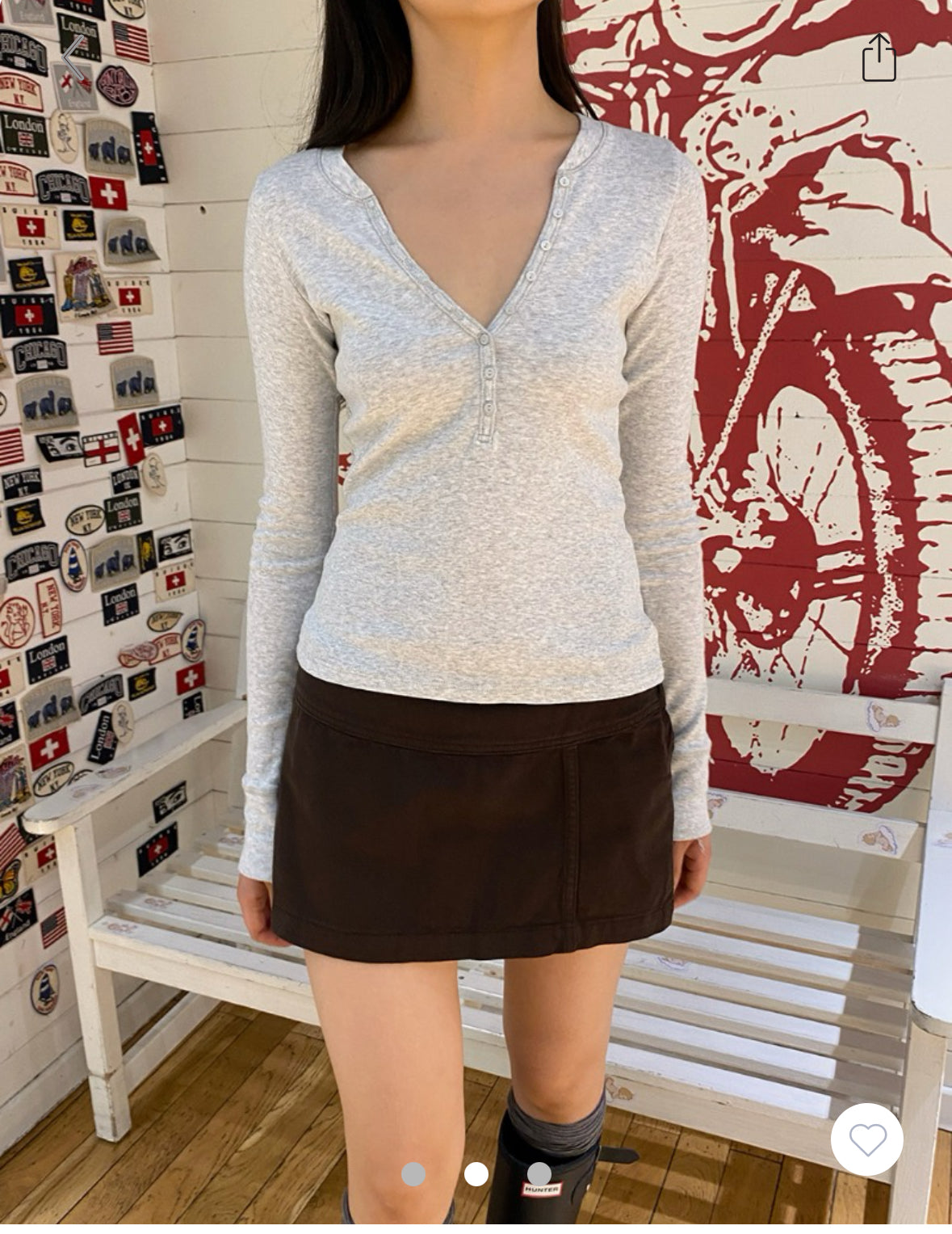 BRANDY Zelly Top- Light Grey