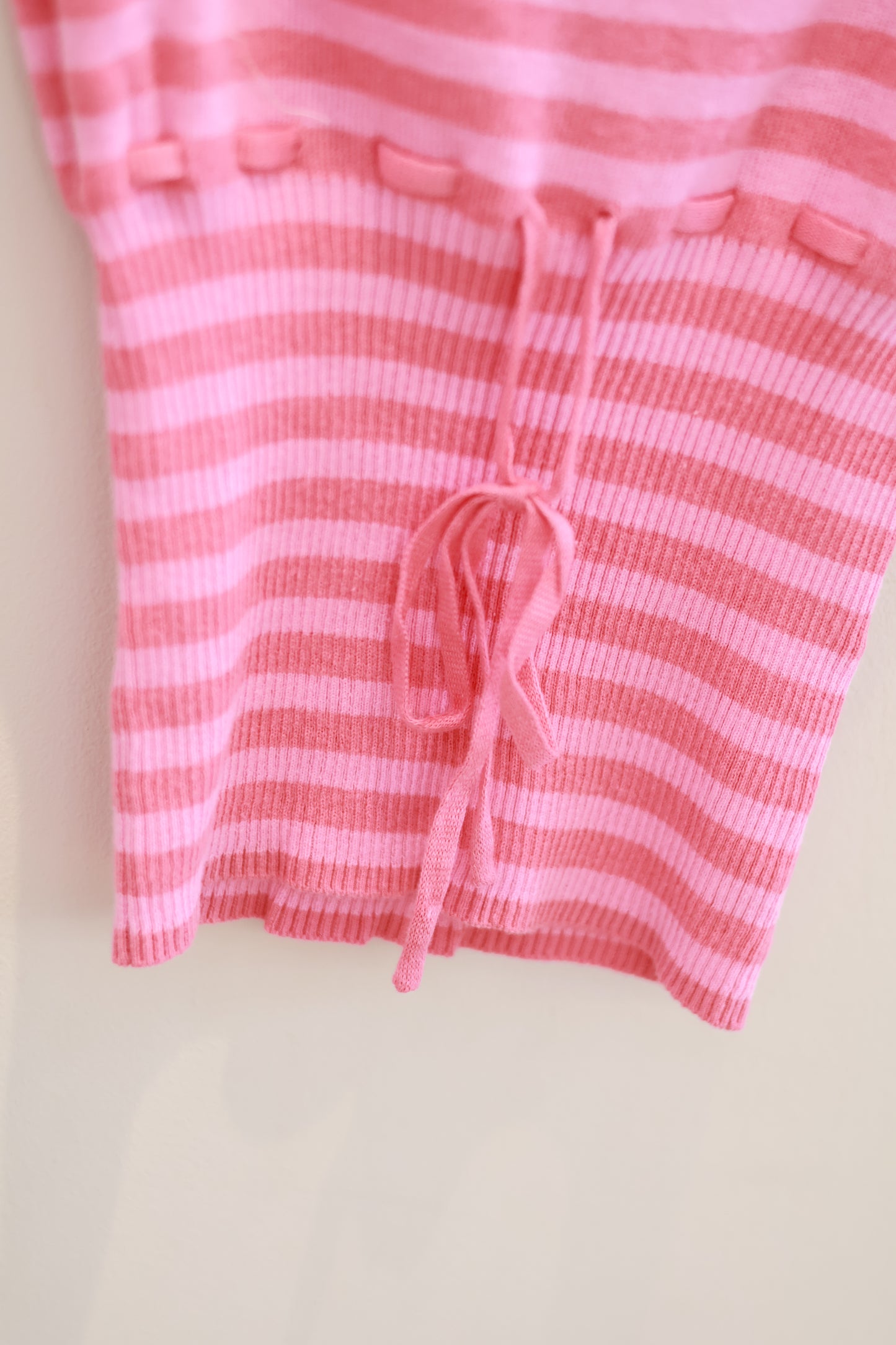 BRANDY Sandra Striped Top- pink