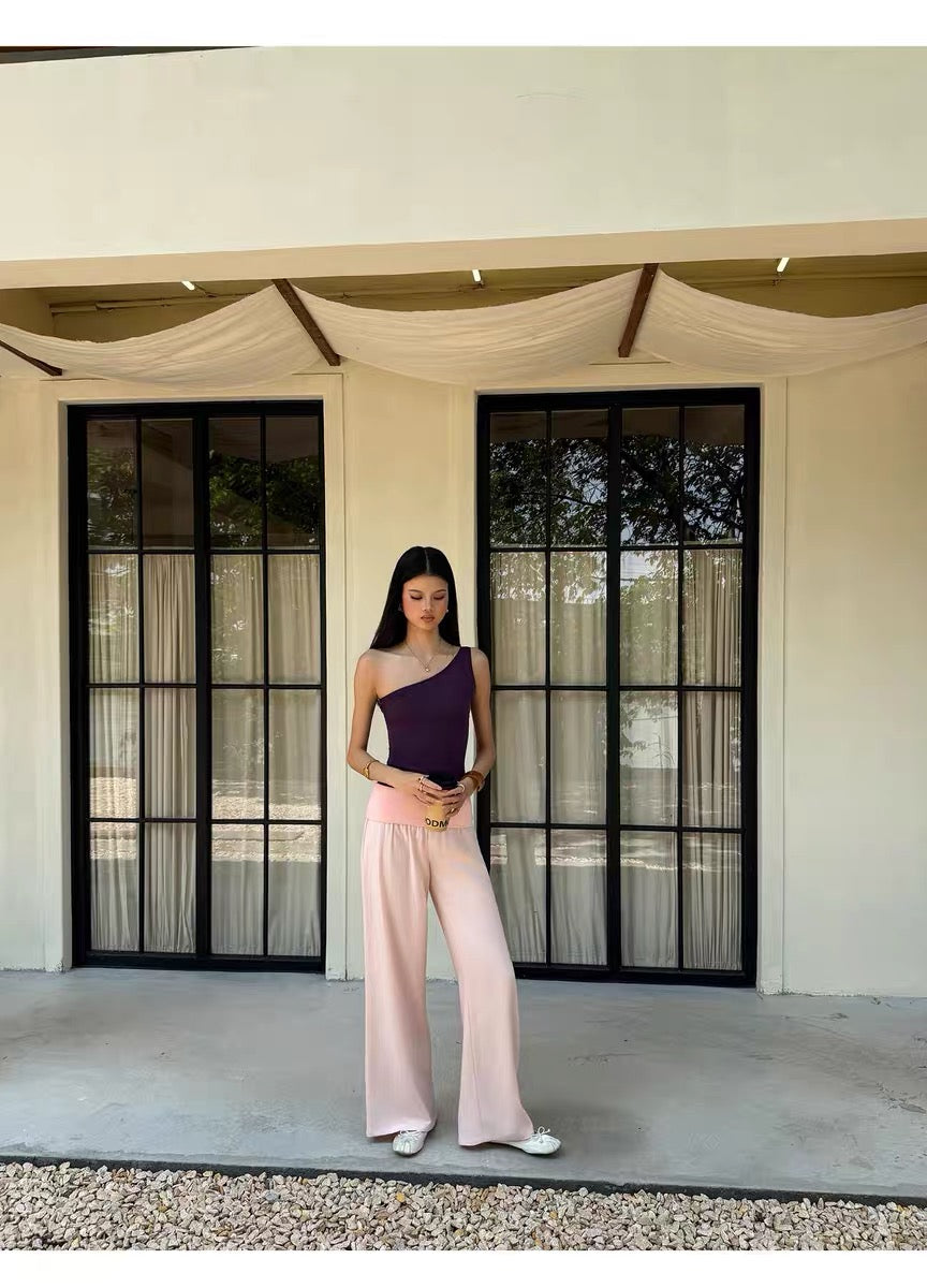 AUD Pink FOLDOVER Pants