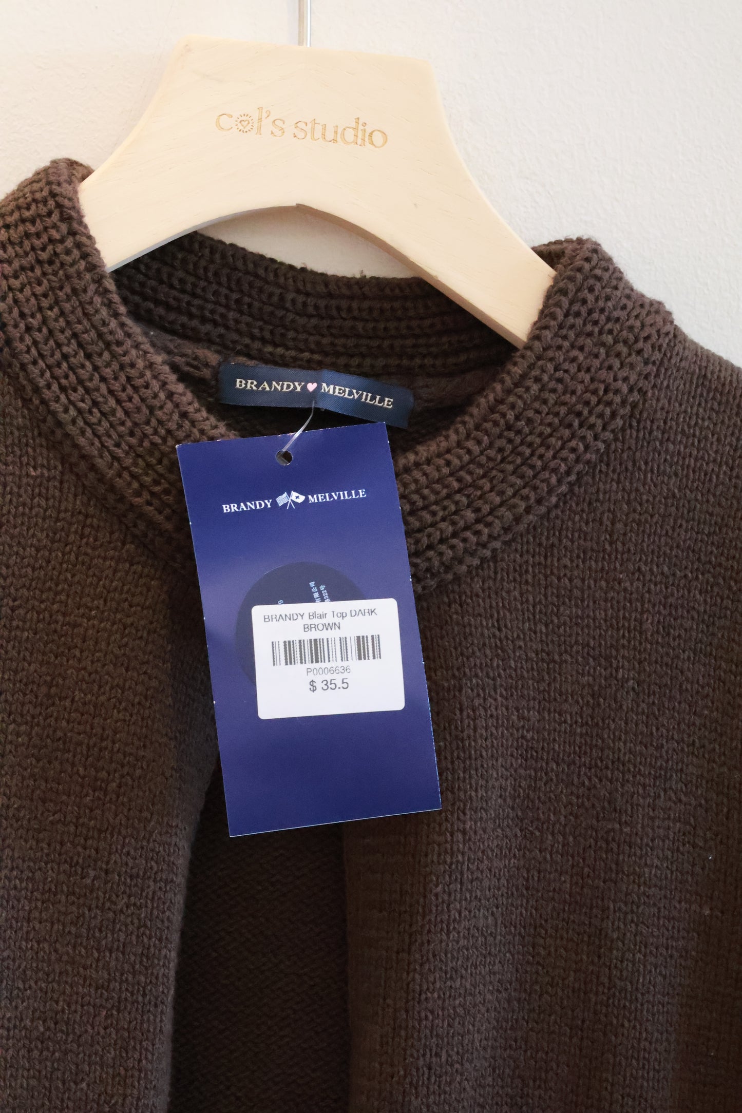 BRANDY Blair Top  -DARK BROWN