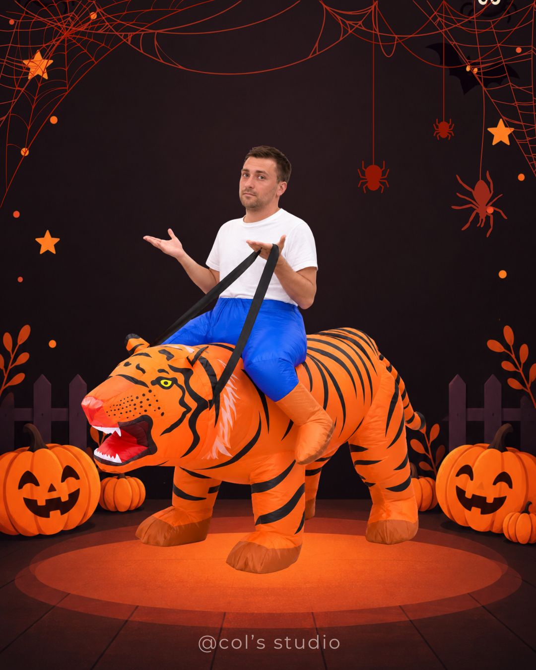 Orange Tiger Ride-On Costume