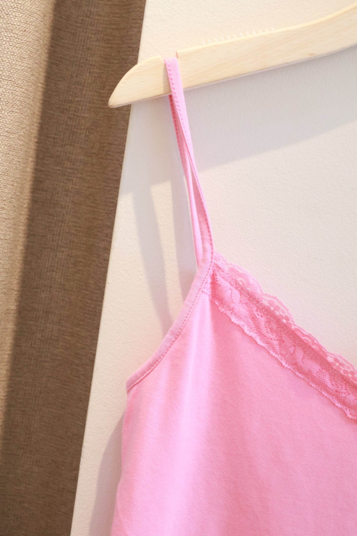 BRANDY Arden Lace Tank  -PEACH PINK