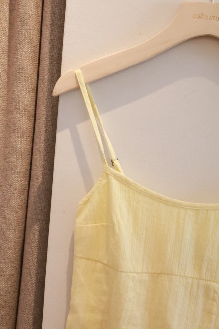 HOLLISTER Adjustable Strap Top- YELLOW