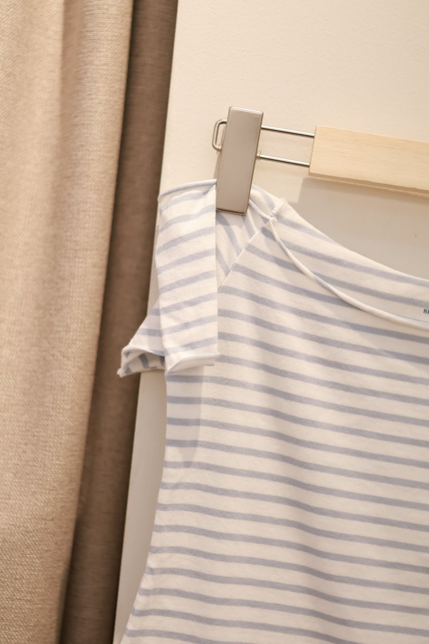 BRANDY Bonnie Striped Top- BLUE/WHITE