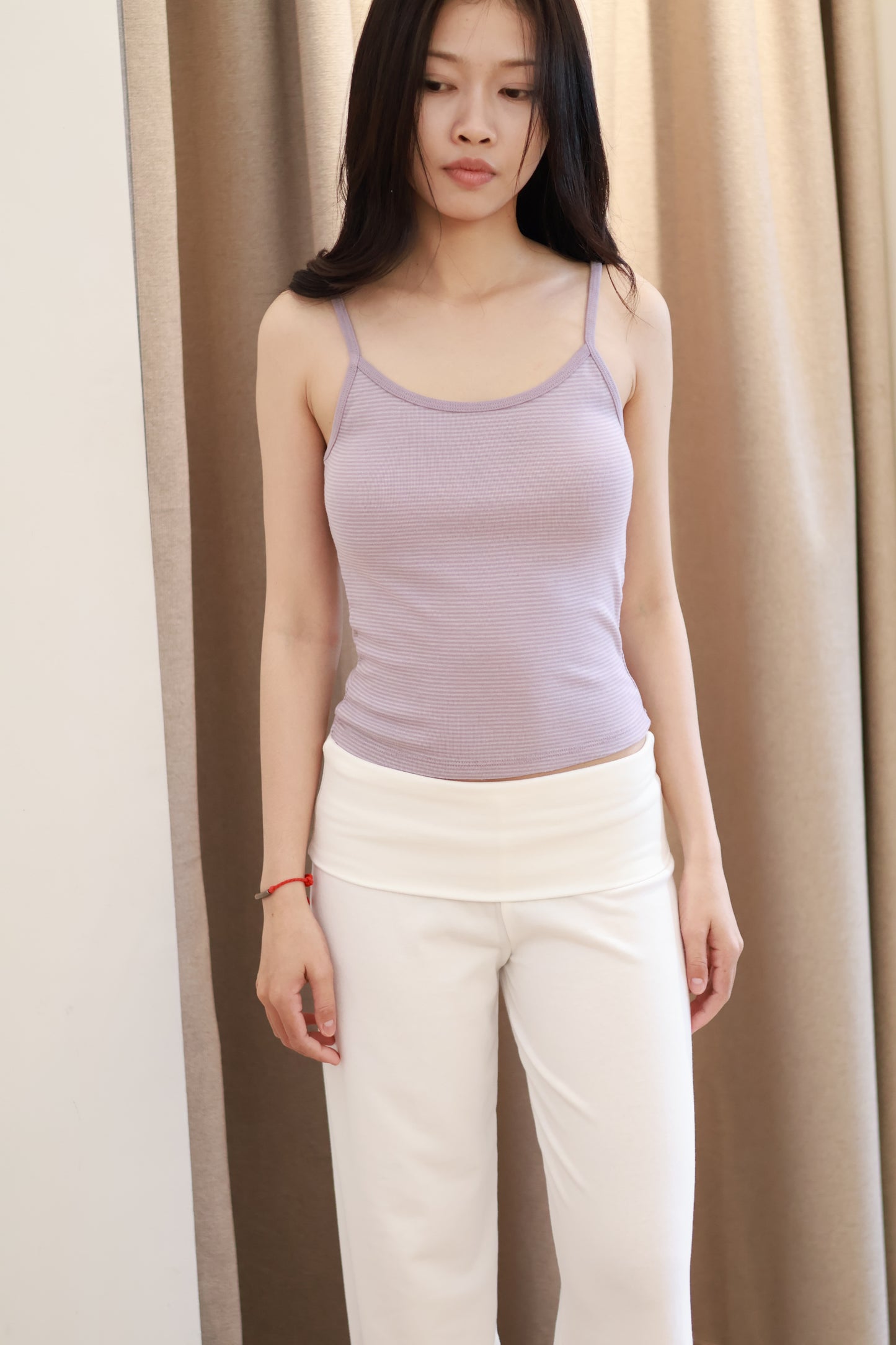 BRANDY Skylar Striped Tank - Purple Grey