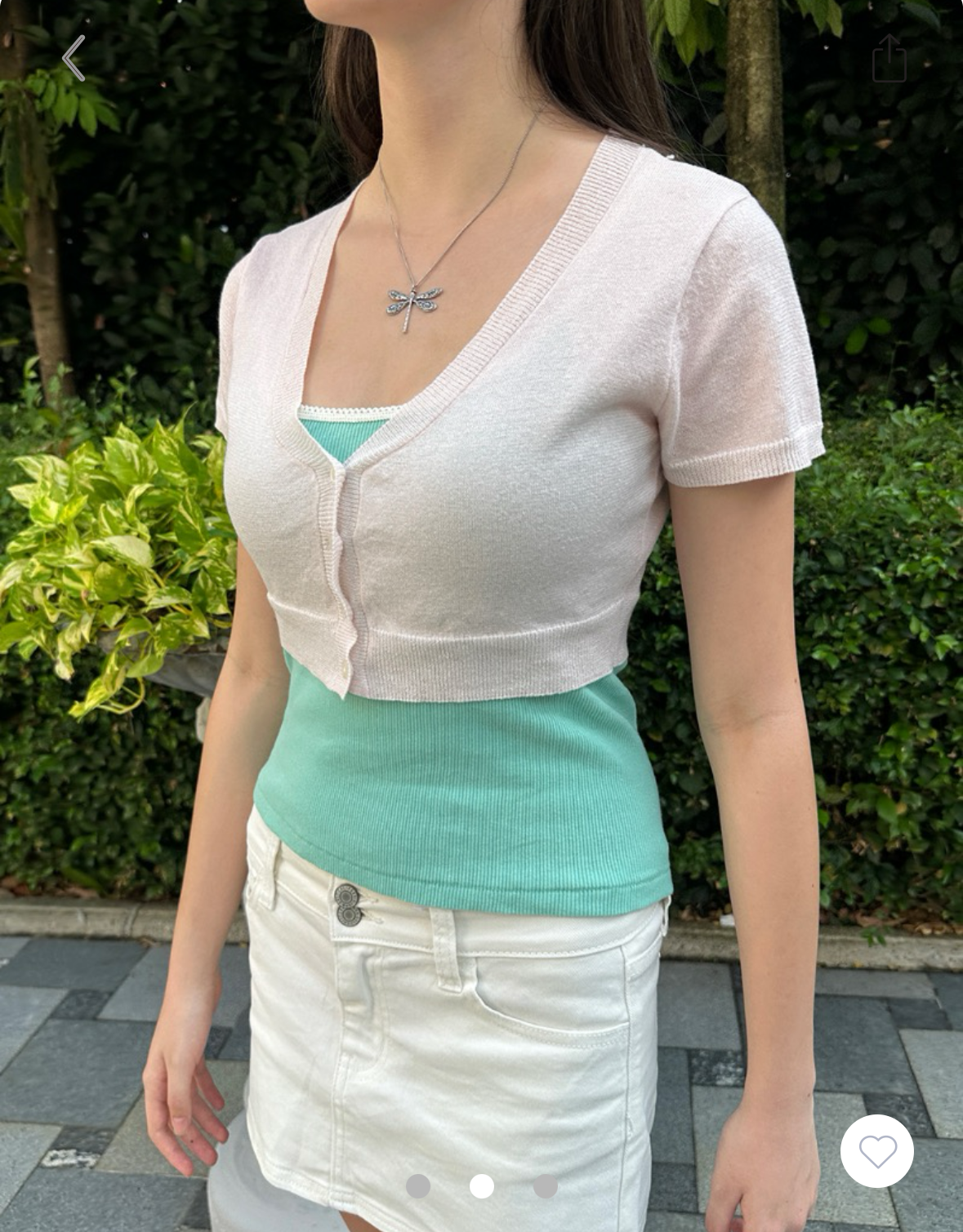 BRANDY MELVILLE Zoa Cardigan- PINK