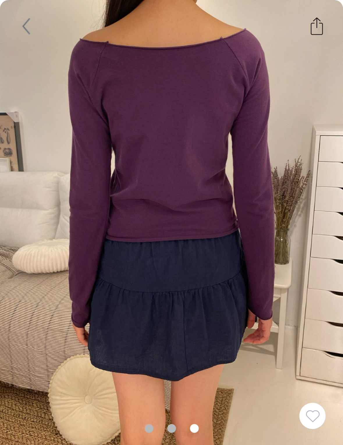 BRANDY MELVILLE Bonnie Top  -PURPLE