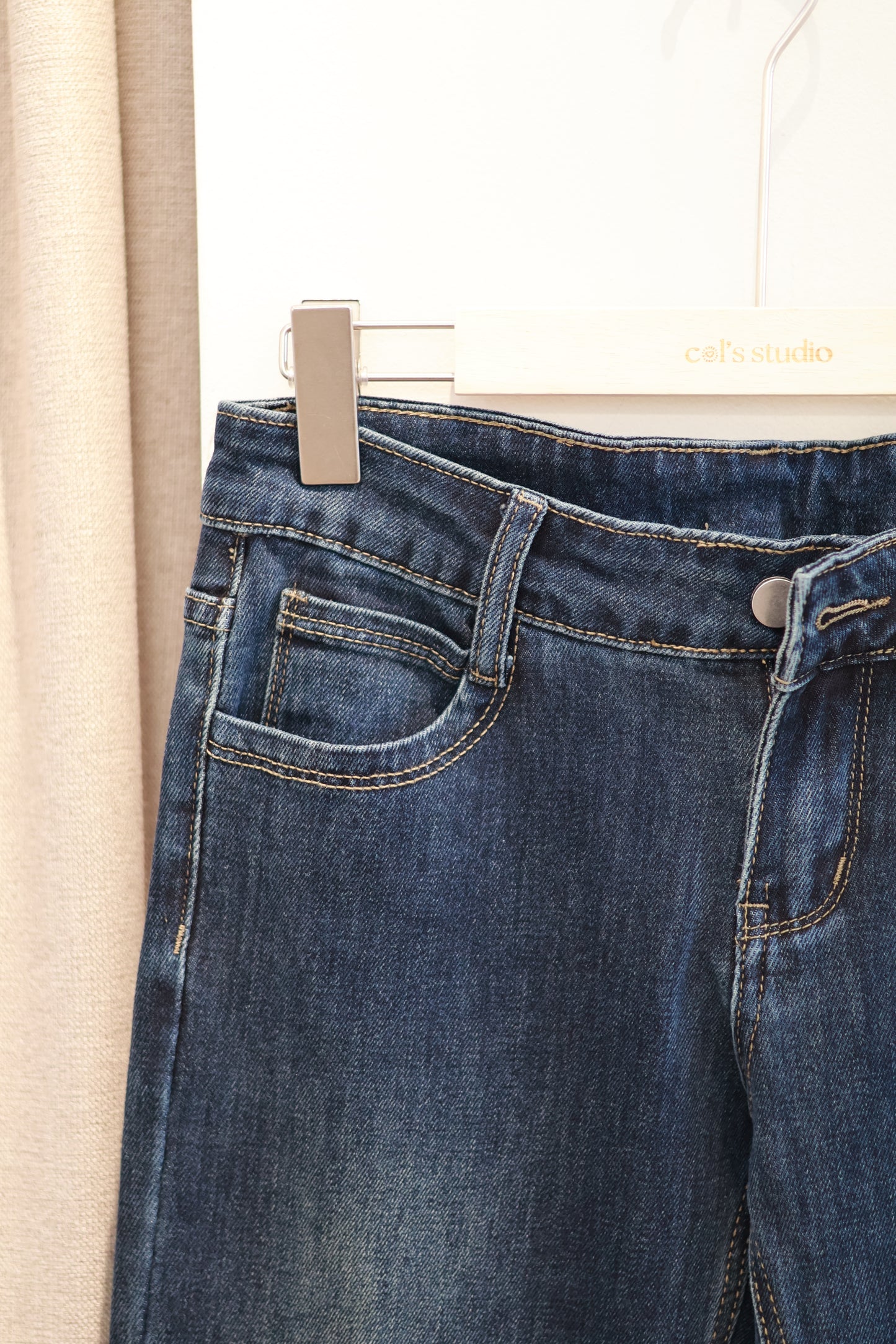 Dark Gray Low Waist Jeans