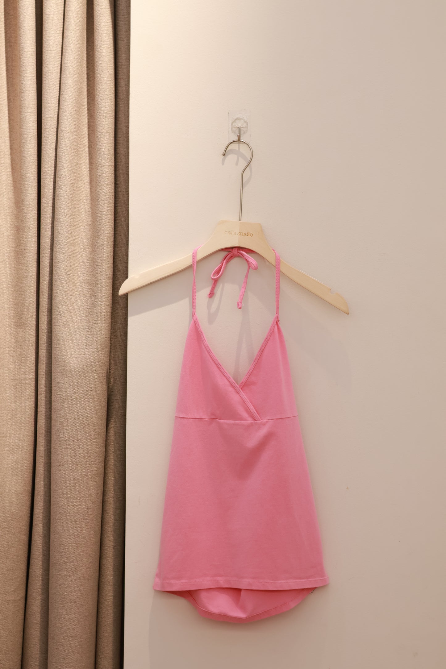 BRANDY Calina Halter Top- PINK