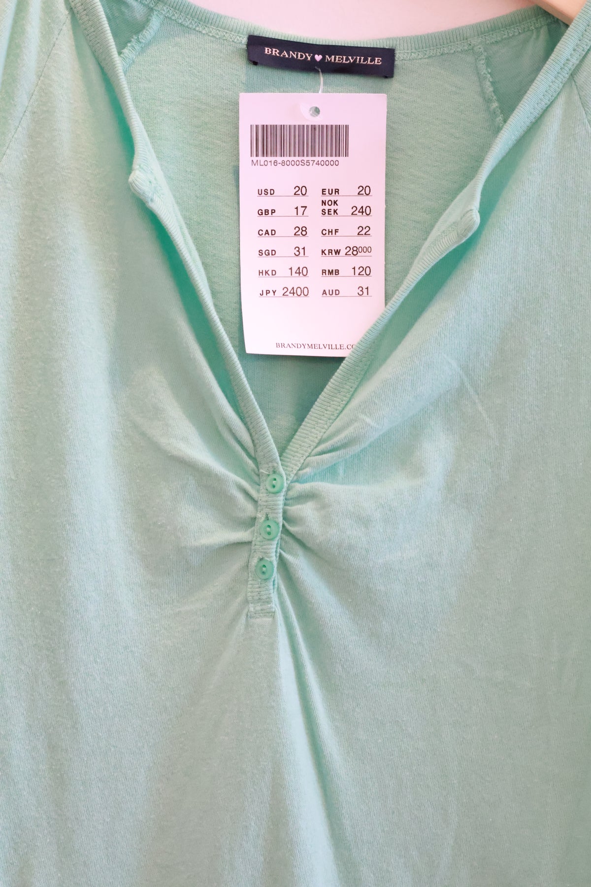 BRANDY Zelly Top  -SCRUNCHED -TEAL