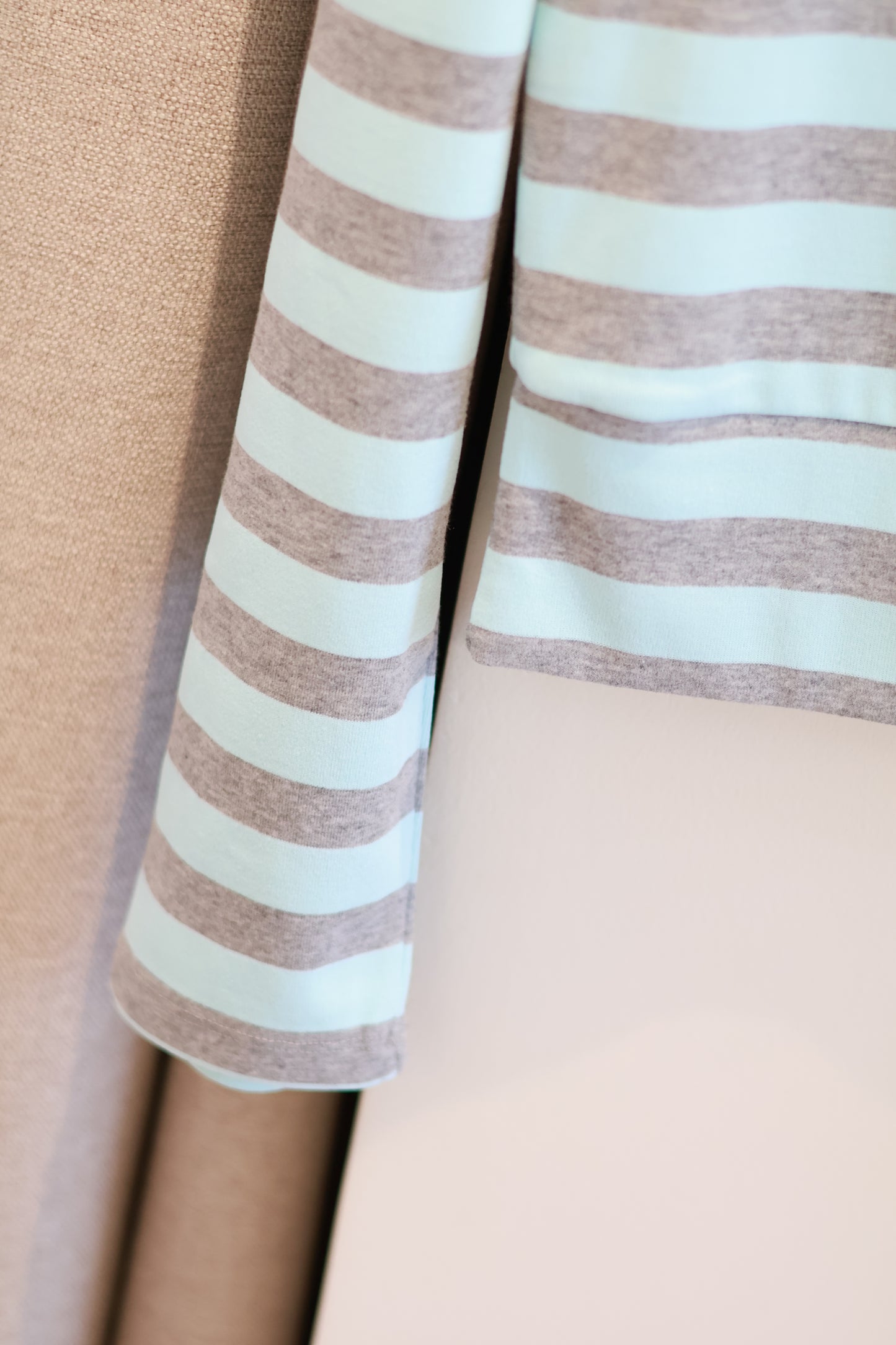 SUBDUED Blue Striped Long Sleeve Top