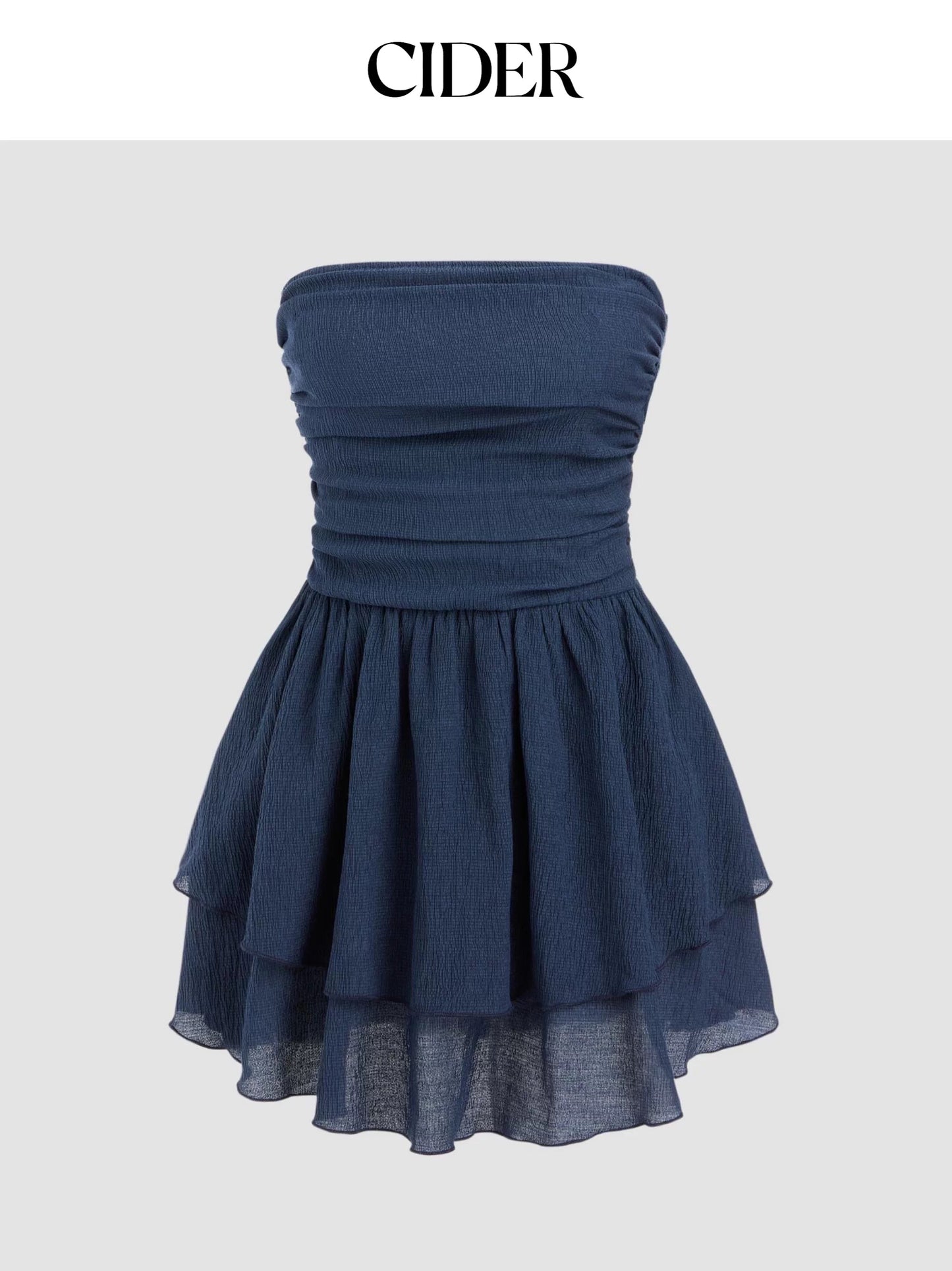 CIDER NAVY TUBE DRESS