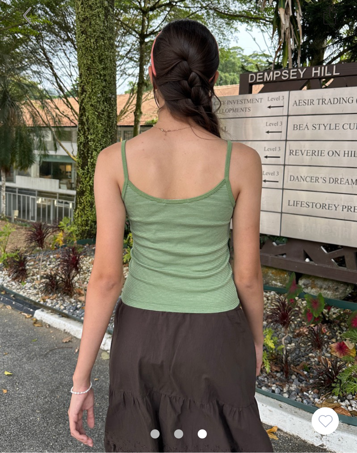 BRANDY SKYLAR STRIPED TANK  -GREEN