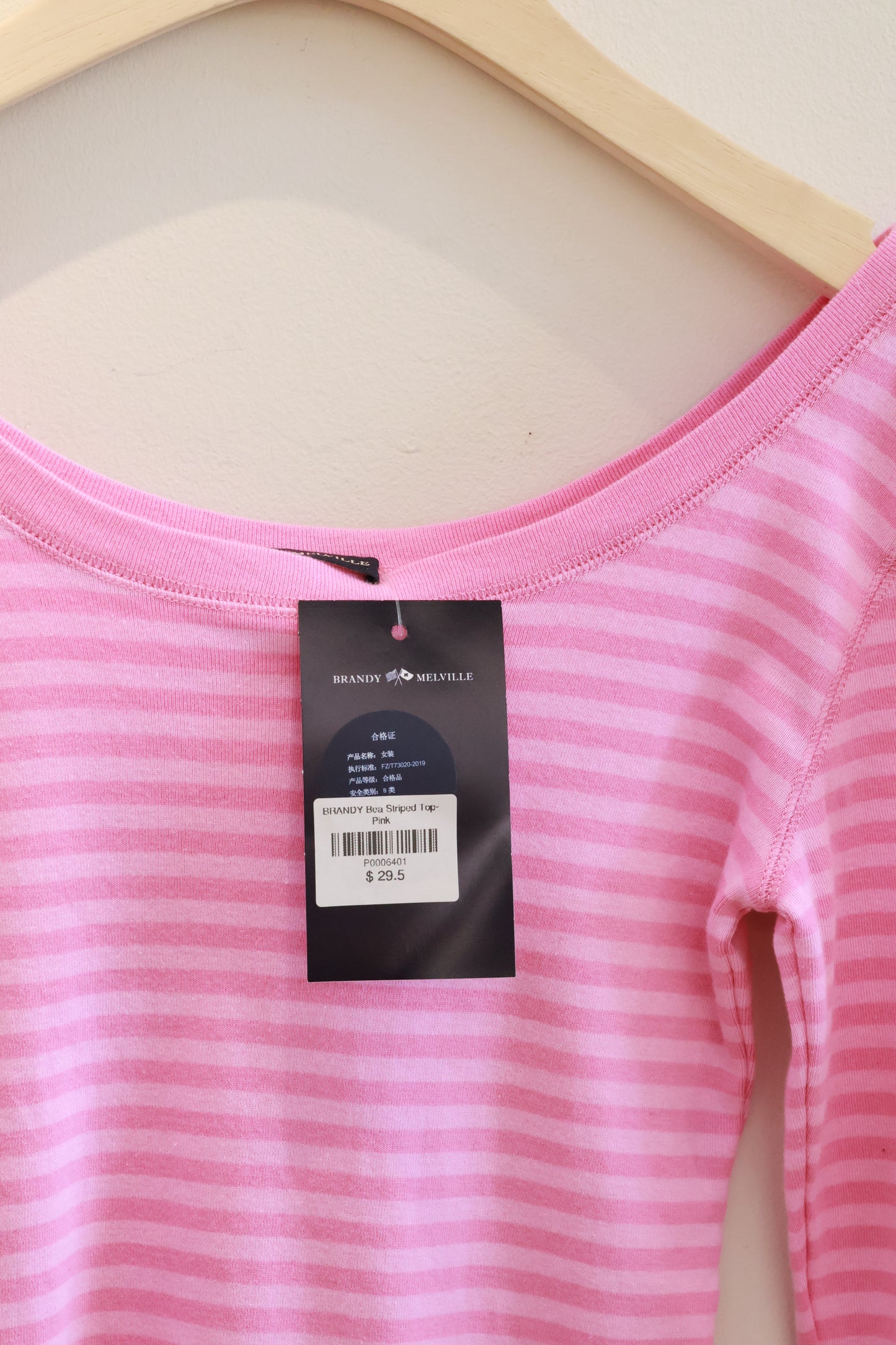 BRANDY Bea Striped Top- Pink