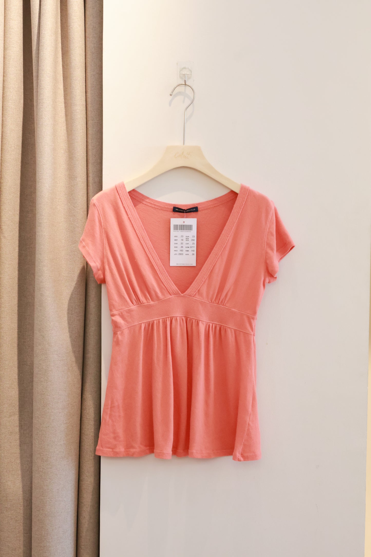 BRANDY Naia Top- coral