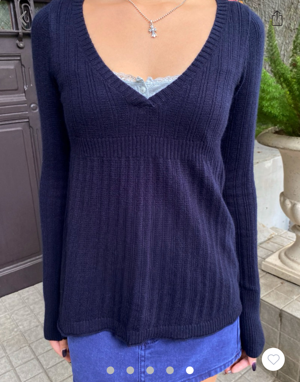 BRANDY Amelie Sweater  -NAVY
