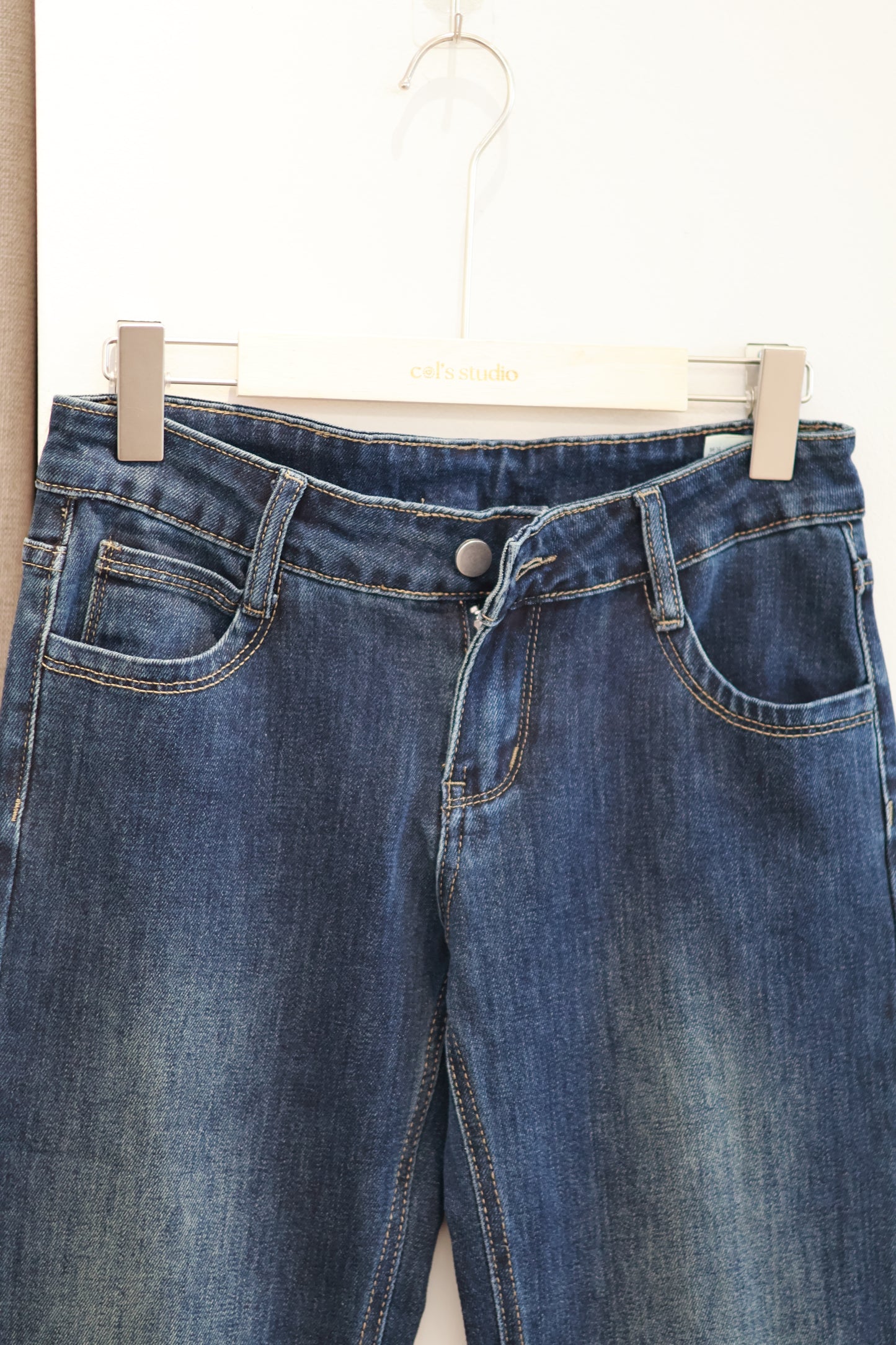 Dark Gray Low Waist Jeans