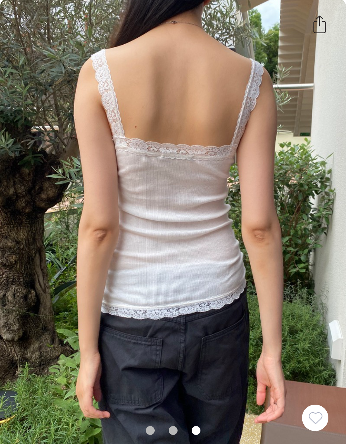 BRANDY SKYLAR LACE TANK- WHITE