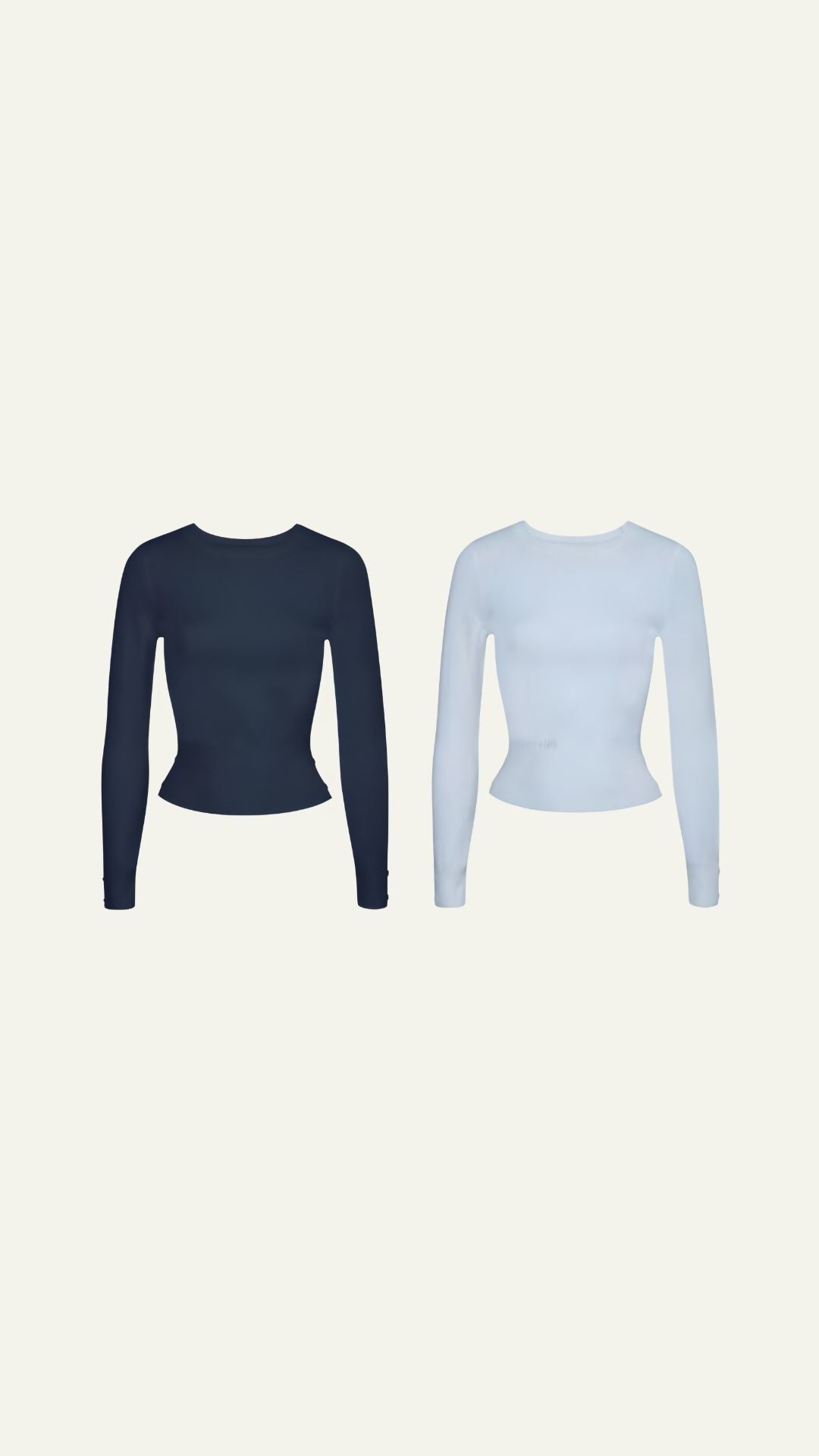 knitted tight long sleeve top