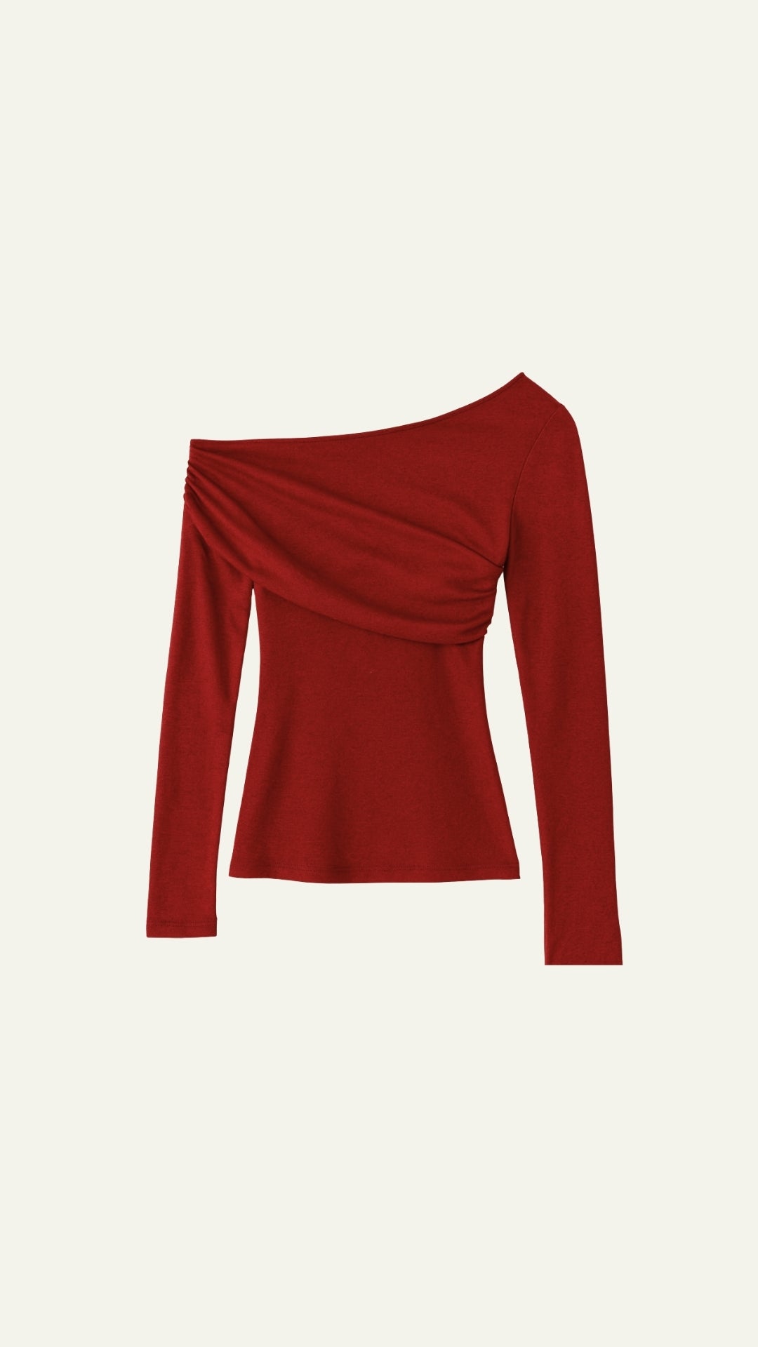 ASYM DESIGN LONG SLEEVE TOP