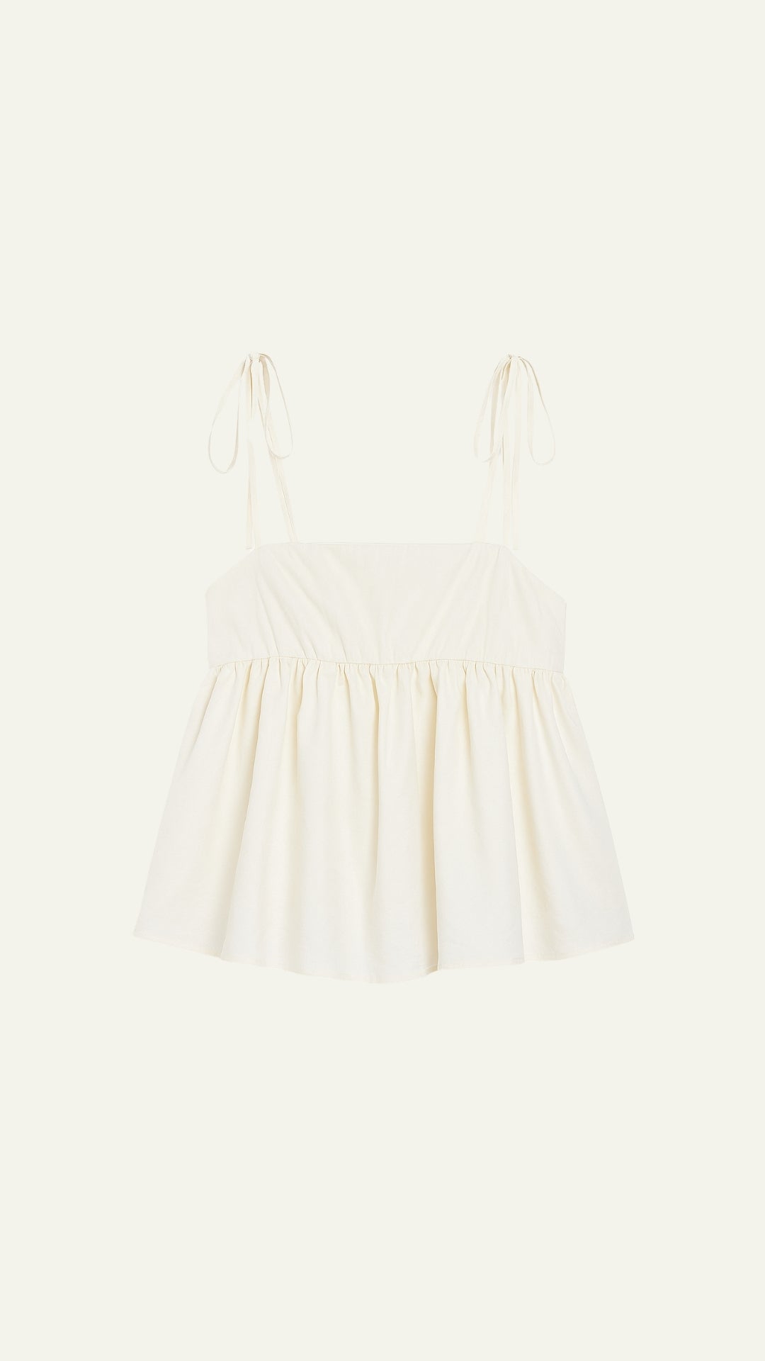 Nude cream flowy top