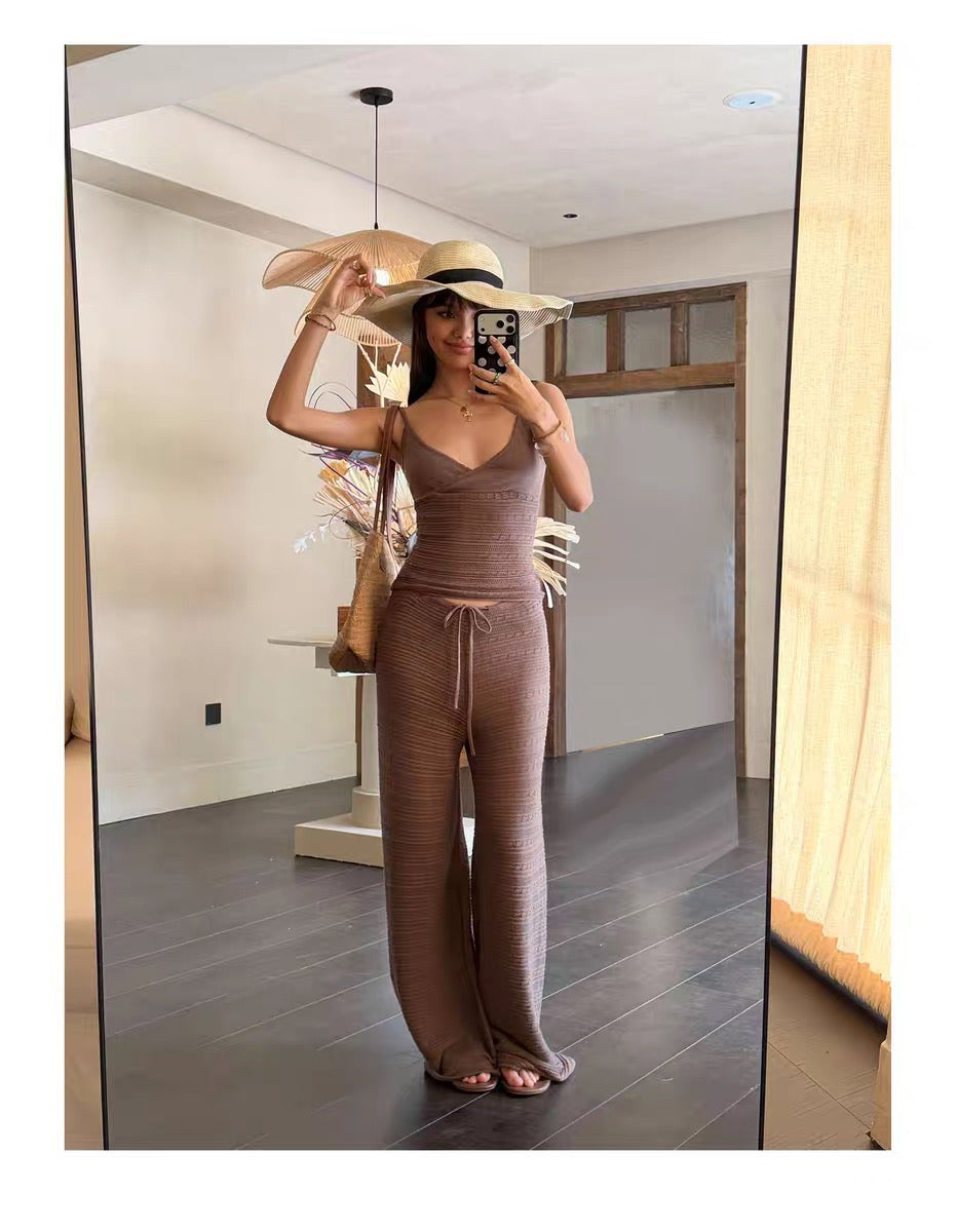 AUD Brown Wide Leg Pants