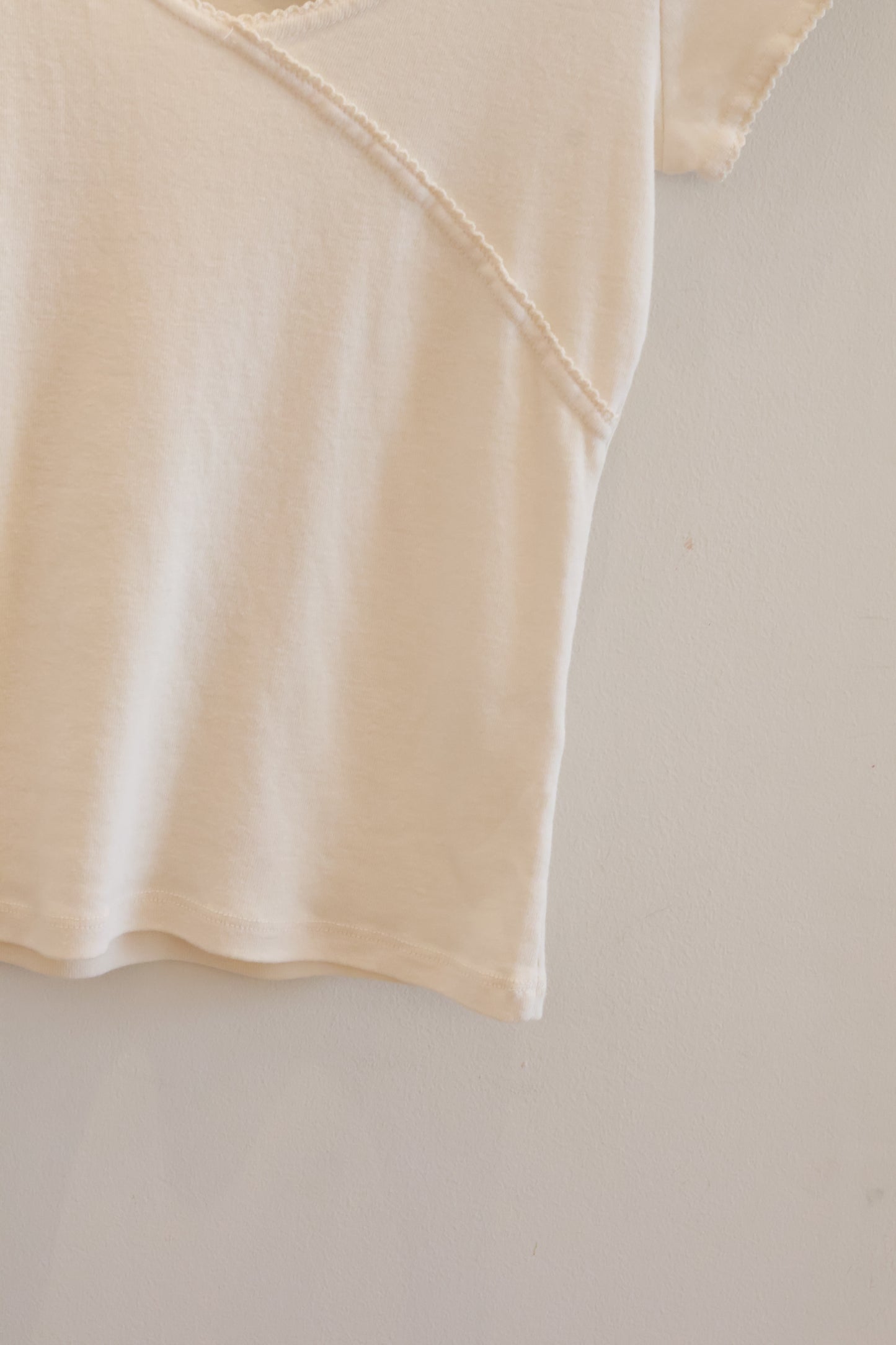 BRANDY Lesley Scalloped Trip Top- pink