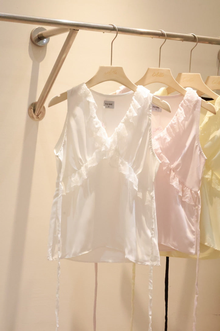 NUDETHELABEL PETAL TOP