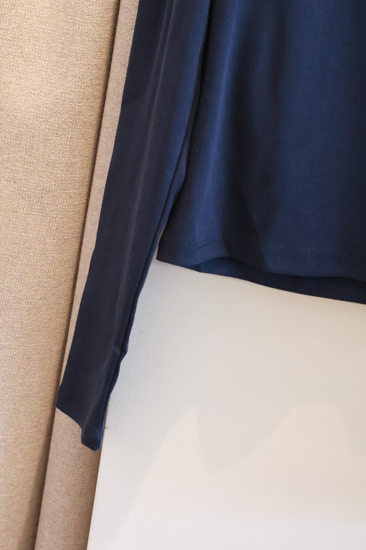 SUBDUED Navy Long Sleeve Top