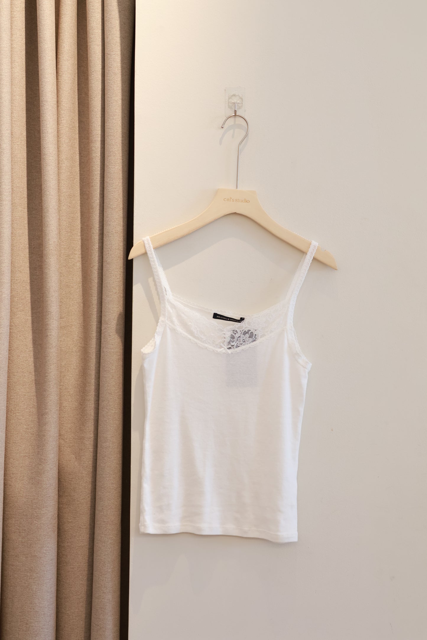 brandy Aden Basic Tank- White