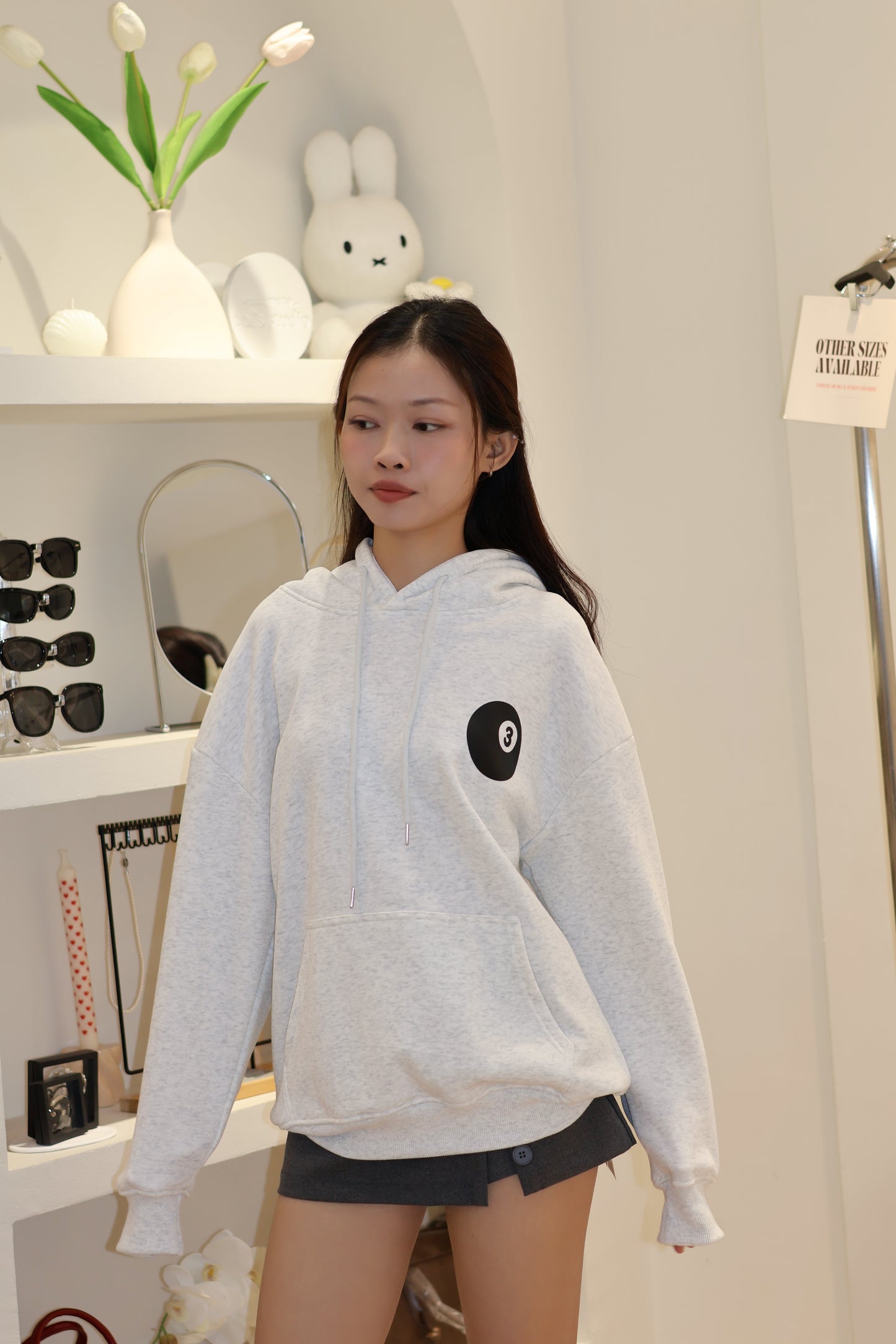 8ball gray hoodie