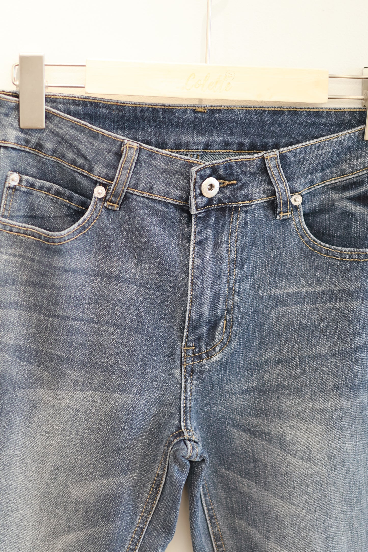 Blue Gray Tall Straight Jeans