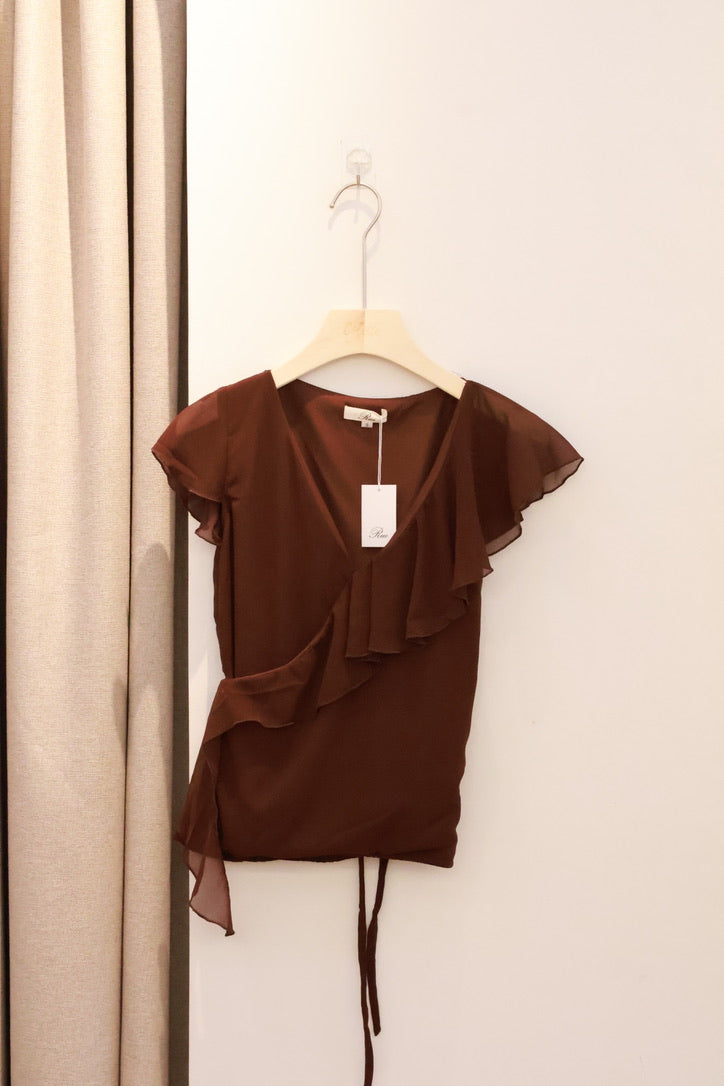 STUDIO RUE RUFFLE TOP