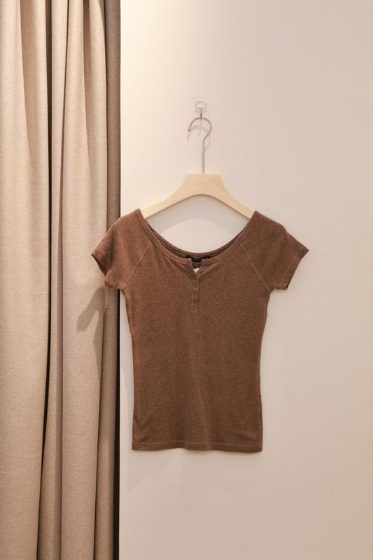 BRANDY Ginny Top- BROWN