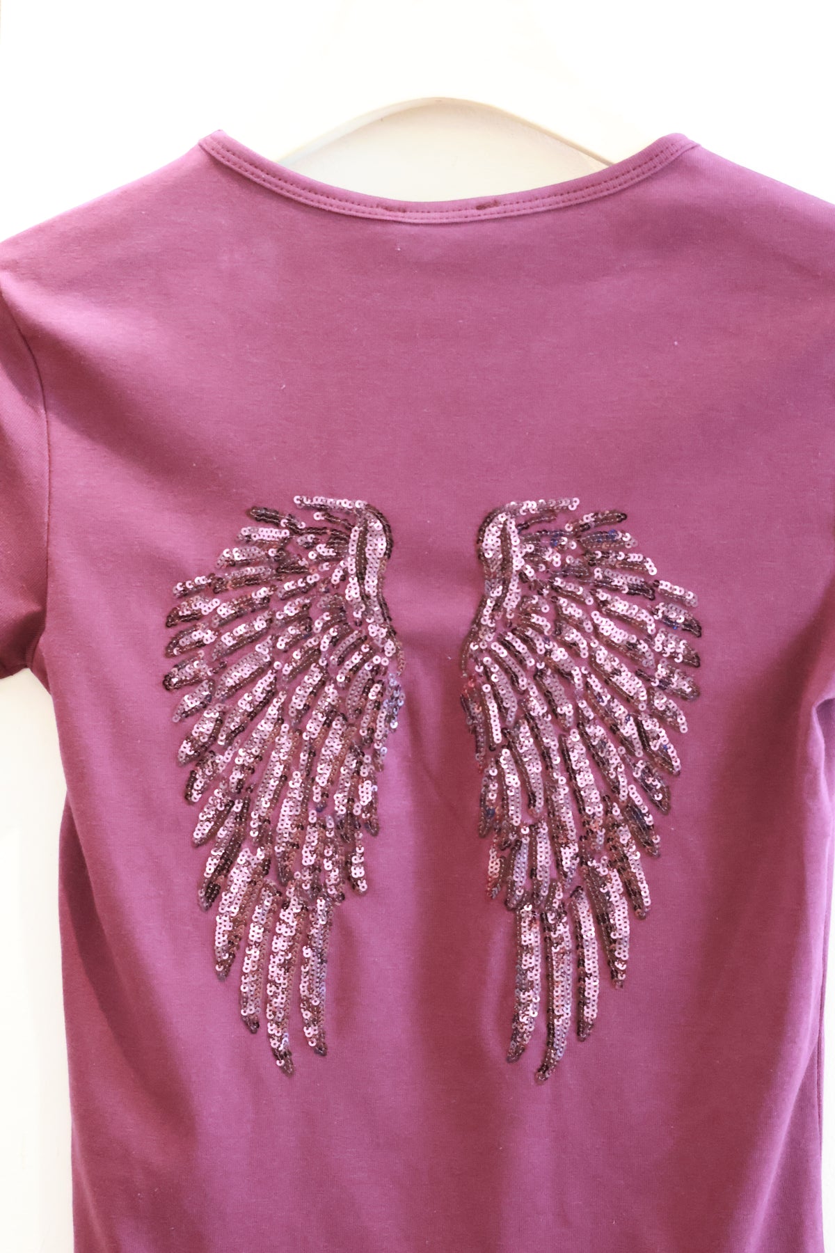 SUBDUED Plum Purple WINGS Tee