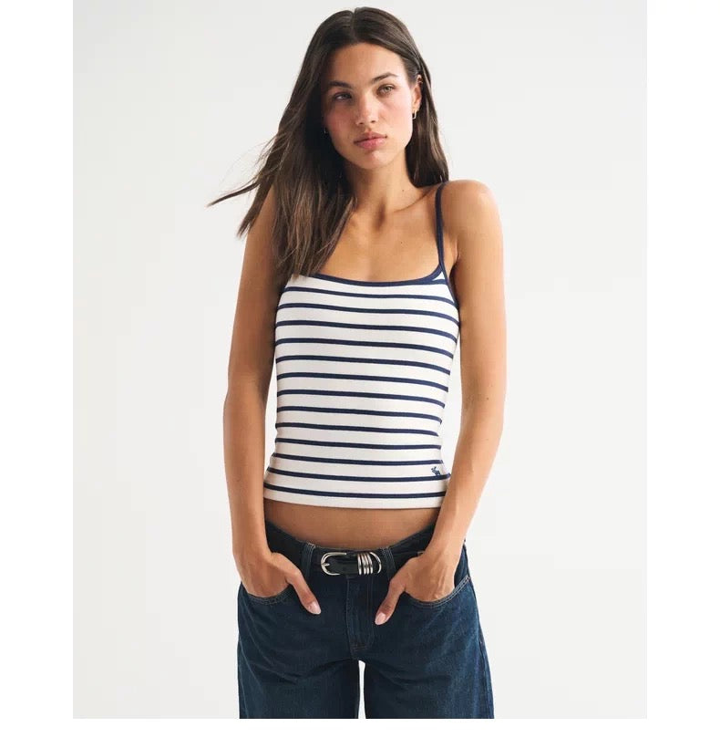 ABERCROMIE&FITCH Moose Logo Tank Top