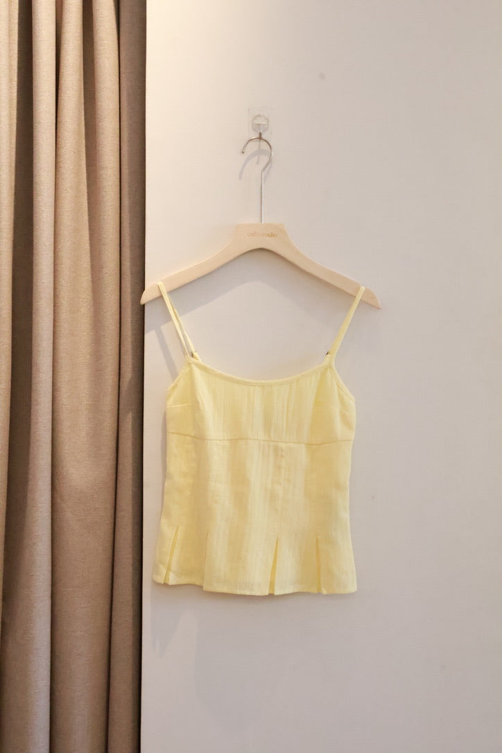 HOLLISTER Adjustable Strap Top- YELLOW